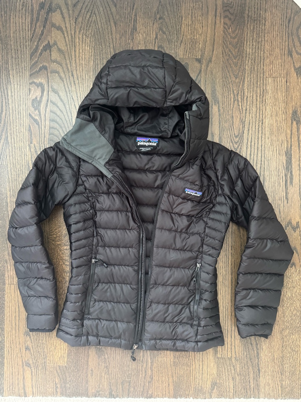 Patagonia Women's Black Nano Puff Hooded Down Jacket